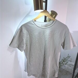 BYLT tee Lux Light Gray med men's elevated casual everyday luxury feel midweight